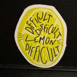 LEMON QUOTE STICKER